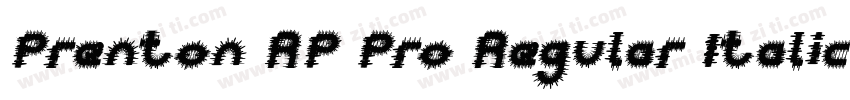 Prenton RP Pro Regular Italic字体转换